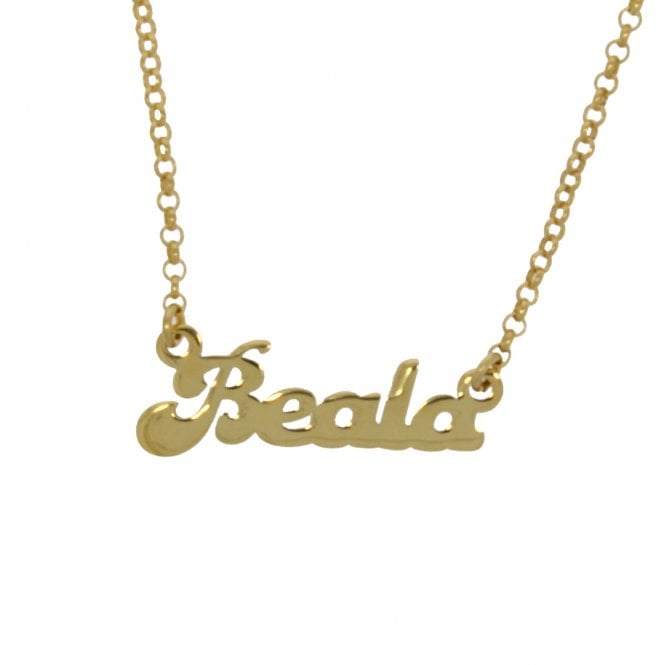 Customised Name Necklet Pendant (Choose your name font and material)