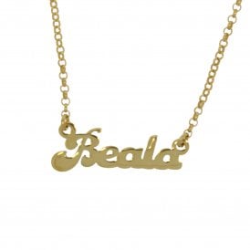 Customised Name Necklet Pendant (Choose your name font and material)