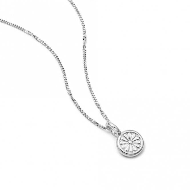 Daisy Bloom Mini Pendant Necklace DN01_SLV