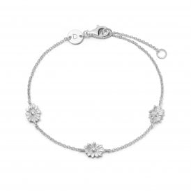 Chain Flower Bracelet DBBR01-SLV