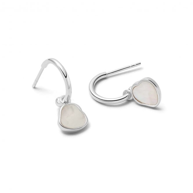 Daisy Mother Of Pearl Drop Earrings SE04_SLV