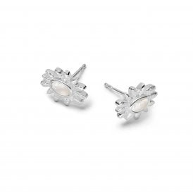 Mother of Pearl Stud Earrings DBE03_SLV