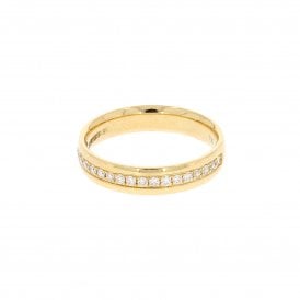 0.20 Carat Brilliant Cut 18ct Yellow Gold Eternity Ring