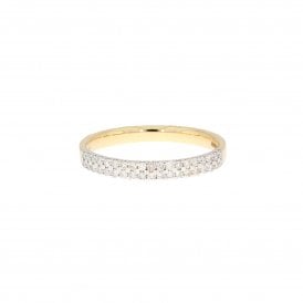 0.25 Carat H Colour SI Clarity 18ct Yellow Gold Eternity Ring