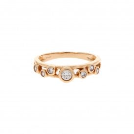 0.30 Carat 18ct Rose Gold Bubble Ring