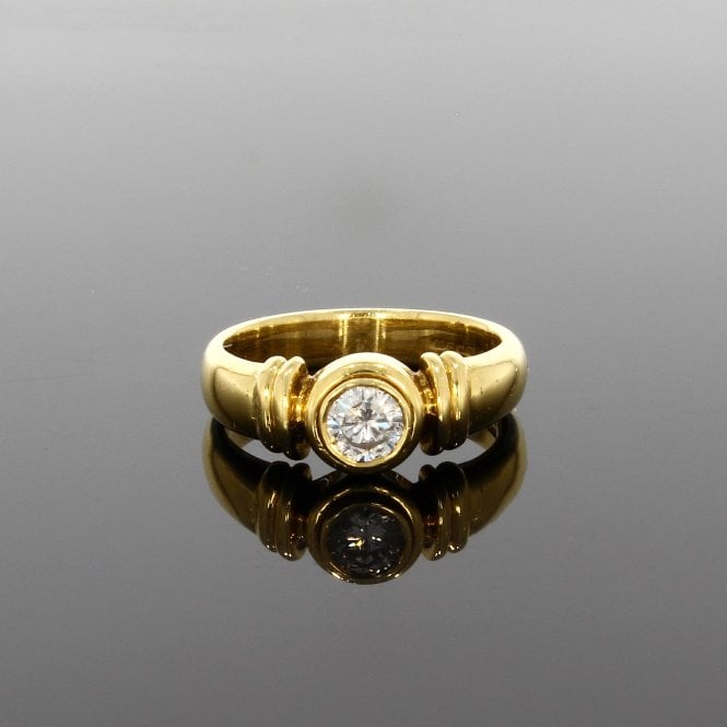 Diamond 0.33ct Brilliant Cut 18ct Yellow Gold Solitaire Ring