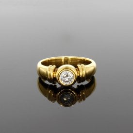 0.33ct Brilliant Cut 18ct Yellow Gold Solitaire Ring