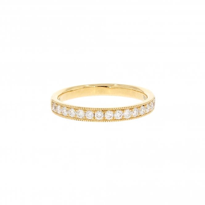 Diamond 0.34 Carat Brilliant Cut 18ct Yellow Gold Eternity Ring
