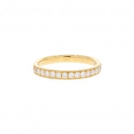 0.34 Carat Brilliant Cut 18ct Yellow Gold Eternity Ring
