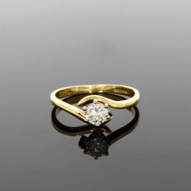 0.35ct Solitaire 18ct Yellow Gold Ring