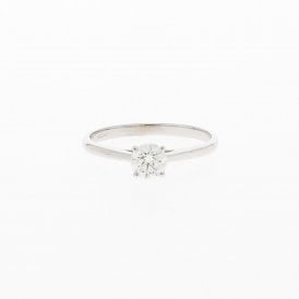 0.40 Carat H Colour SI2 Clarity 9ct White Gold Solitaire Ring