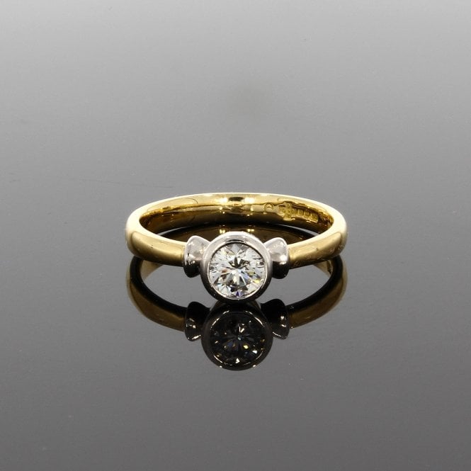 Diamond 0.40ct Brilliant Cut Solitaire 18ct Yellow Gold Ring