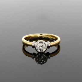0.40ct Brilliant Cut Solitaire 18ct Yellow Gold Ring