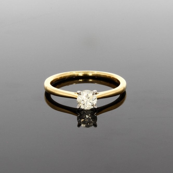 Diamond 0.40ct Solitaire 18ct Gold Ring