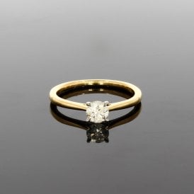 0.40ct Solitaire 18ct Gold Ring