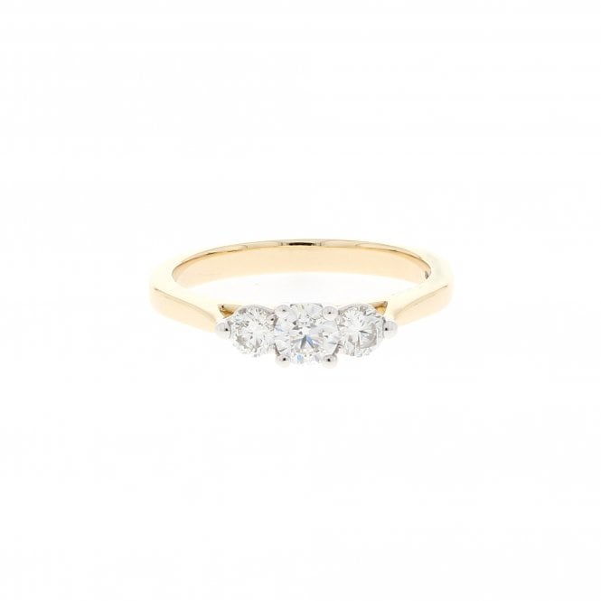 Diamond 0.50 Carat G - H Colour SI1 Clarity 9ct Yellow Gold Ring