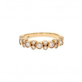 0.50 Carat Round Brilliant 18ct Rose Gold Bubble Ring