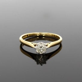 0.54ct Solitaire 18ct Yellow Gold Ring
