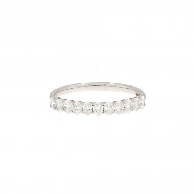 Diamond 0.60 Carat Oval Cut Colour F/G Clarity VS Platinum Ring