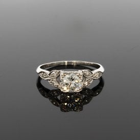 0.60 Carat Platinum Solitaire Ring
