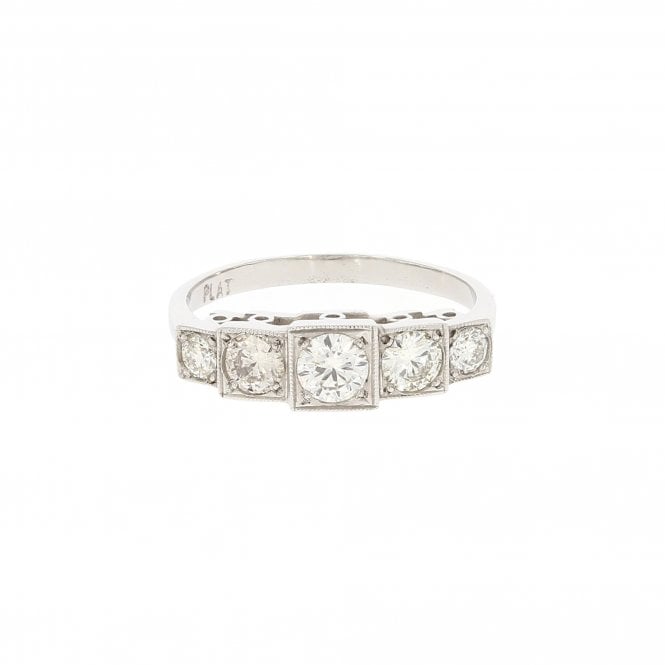 Diamond 0.85 Carat Platinum Ring