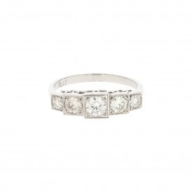 0.85 Carat Platinum Ring