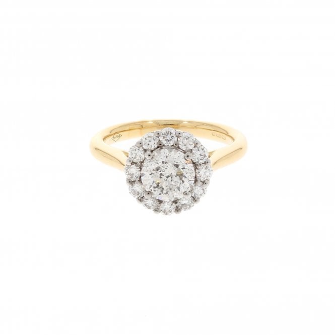 Diamond 1.00 Carat Brilliant Cut F Colour SI1 Clarity 18ct Yellow Gold Ring 