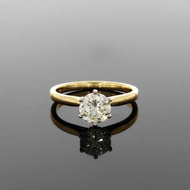 Diamond 1.00ct Solitaire 18ct Yellow Gold Ring