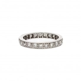 1.36 Carat 18ct White Gold Eternity Ring