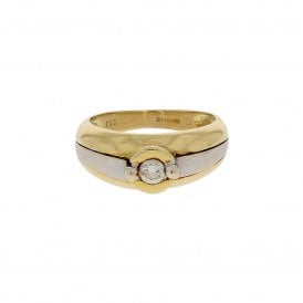 18ct White and Yellow Gold