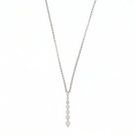 18ct White Gold 7 Stone Pendant