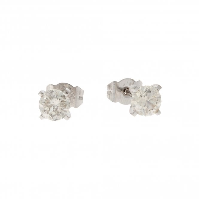 Diamond 18ct White Gold Earrings 