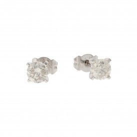 18ct White Gold Earrings 