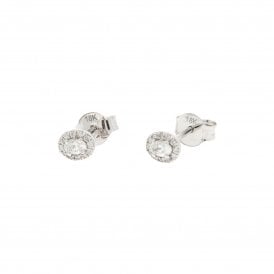 18ct White Gold Earrings 