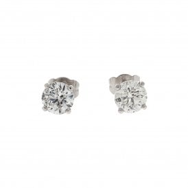 18ct White Gold Earrings 