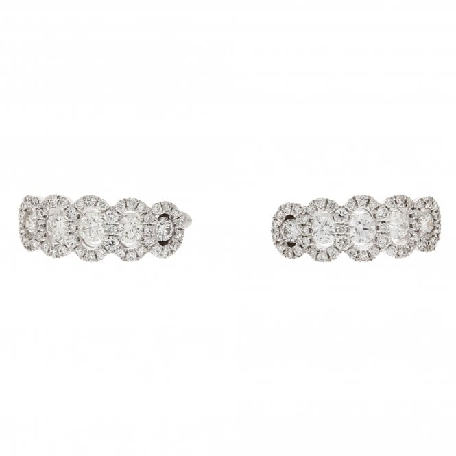 Diamond 18ct White Gold Earrings