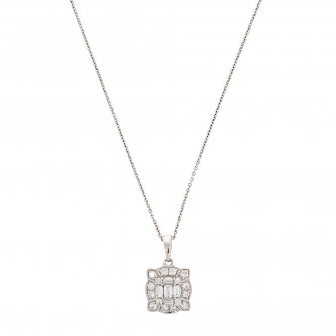 Diamond 18ct White Gold Pendant
