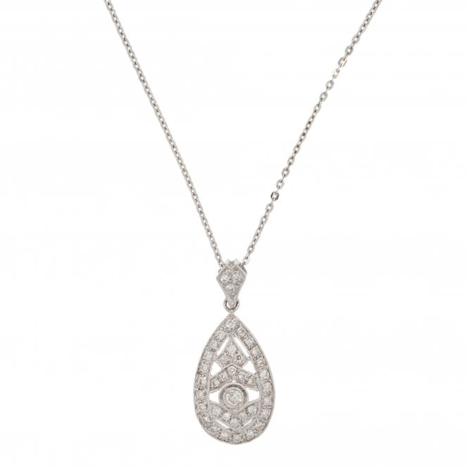 Diamond 18ct White Gold Pendant