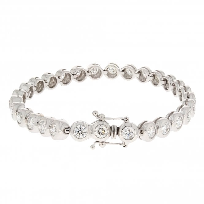 Diamond 18ct White Gold Tennis Bracelet