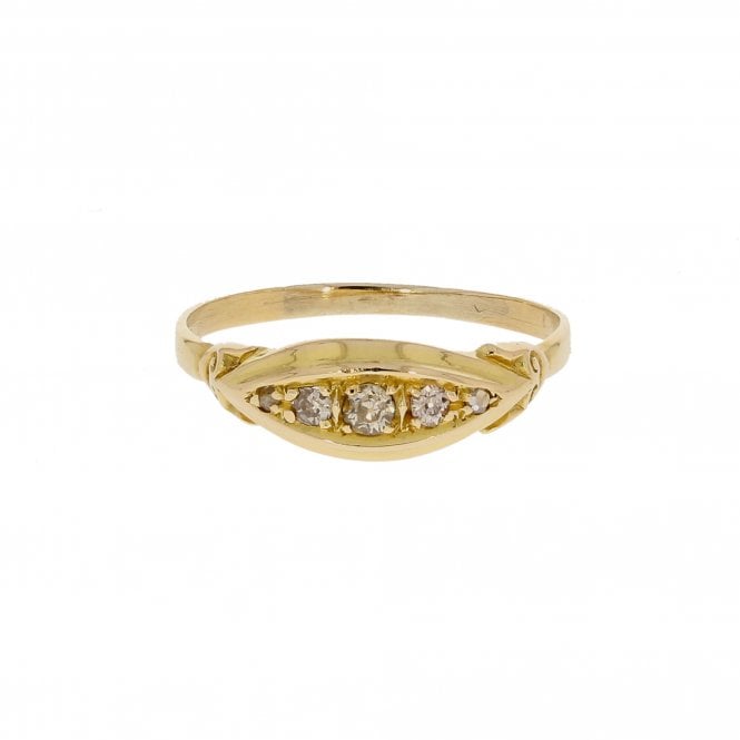 Diamond 18ct Yellow Gold Ring 