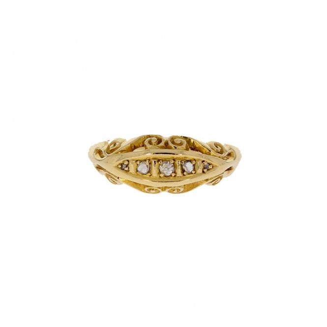 Diamond 18ct Yellow Gold Ring 