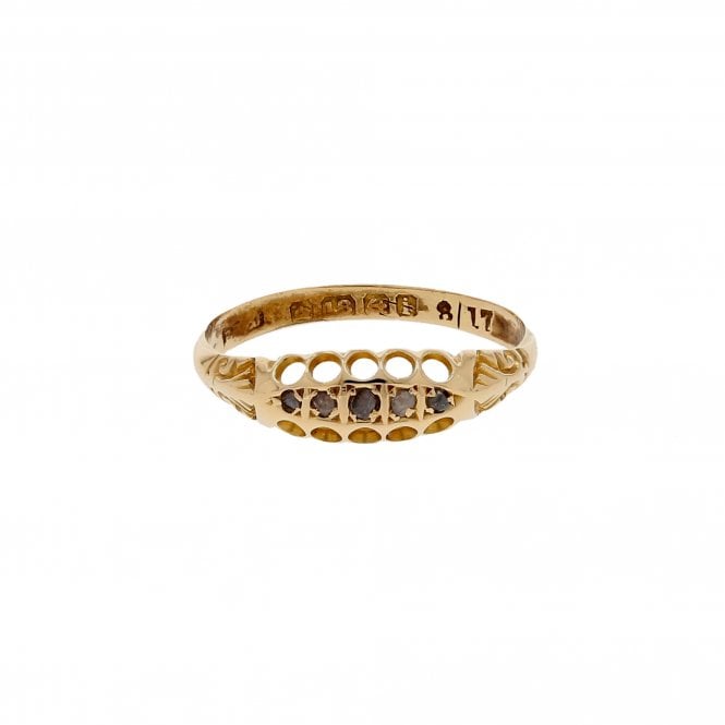 Diamond 18ct Yellow Gold Ring 