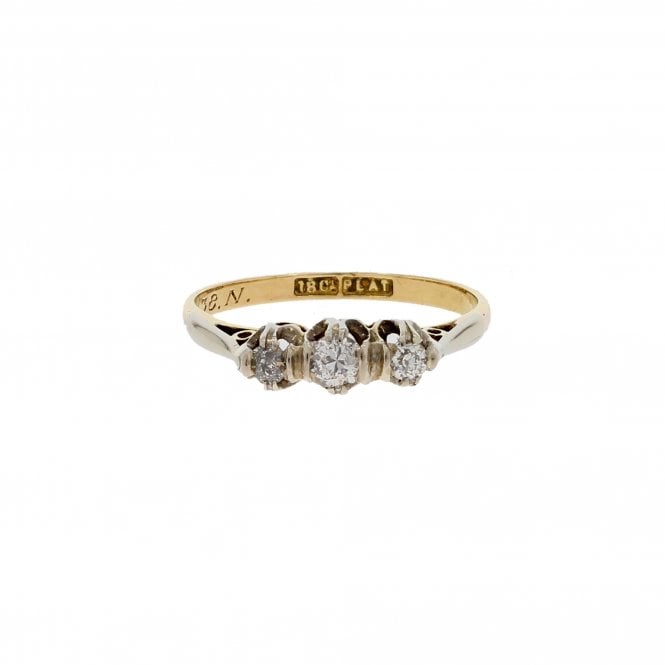 Diamond 18ct Yellow Gold Ring 