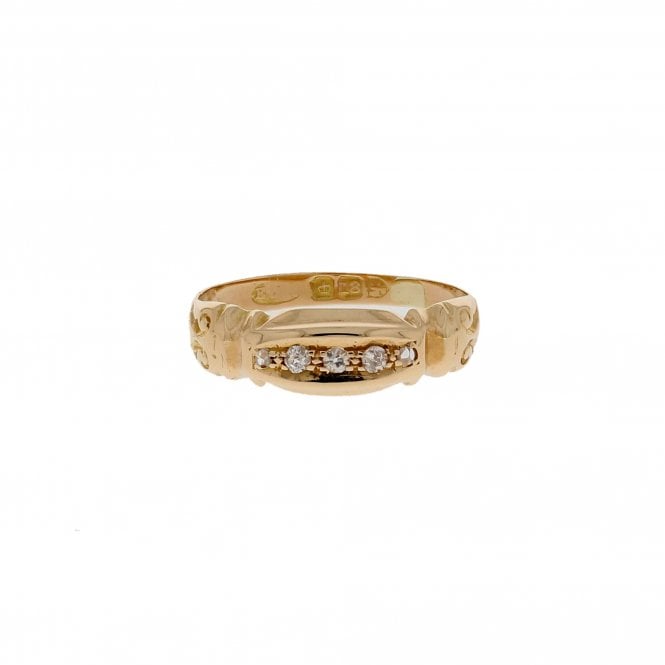 Diamond 18ct Yellow Gold Ring 