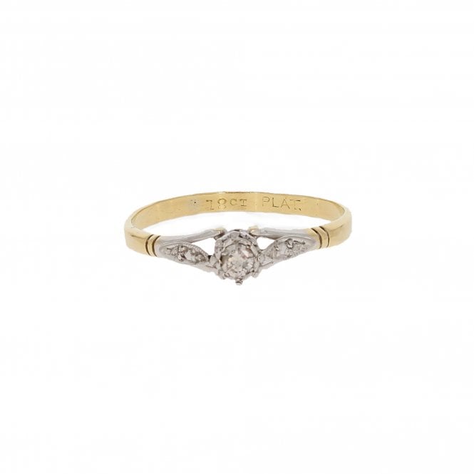 Diamond 18ct Yellow Gold Ring 