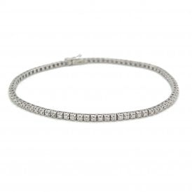 9ct White Gold Bracelet