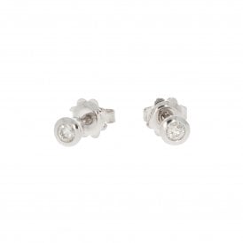 9ct White Gold Earrings