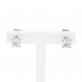 9ct White Gold Earrings