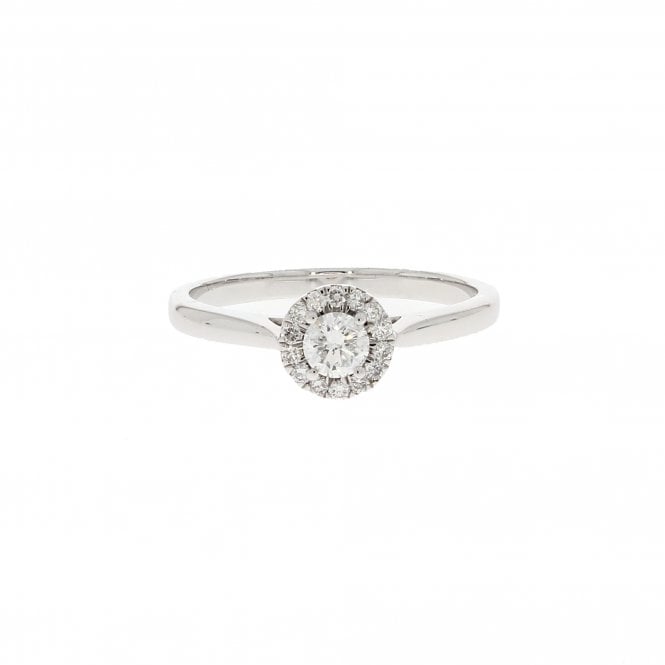 Diamond 9ct White Gold Ring