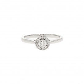 9ct White Gold Ring